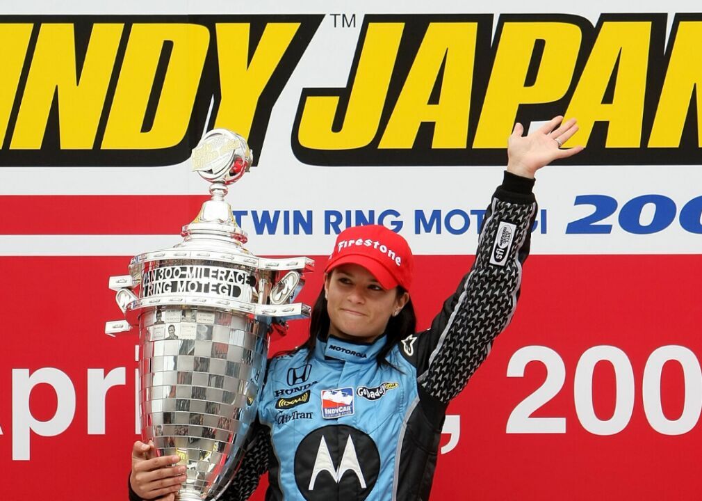 2008: Danica Patrick wins Indy Japan 300